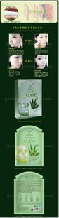 Mascarilla facial hidratante aloe x10