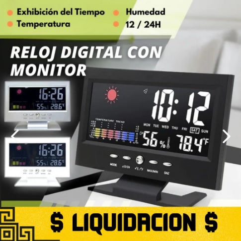 Reloj despertador digital para mesa de noche