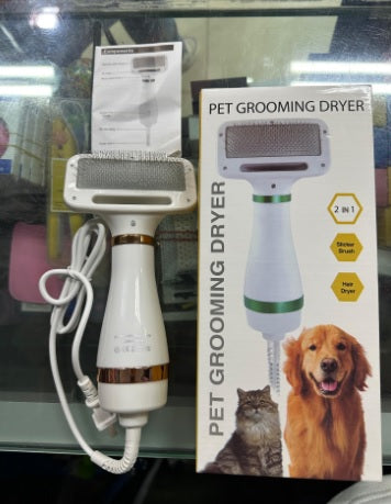 Cepillo Secador 2 en 1 para mascotas
