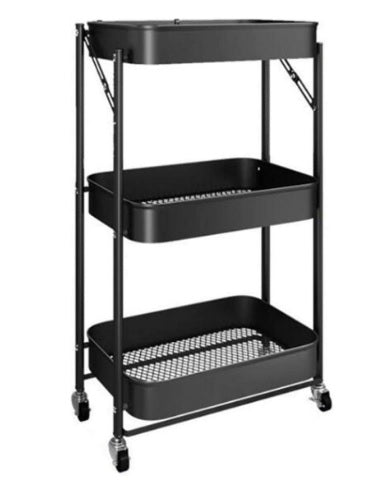 Carro Organizador 3 Niveles Metálico Plegable