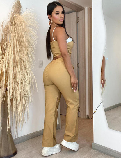 Conjunto 2 piezas pantalón y top