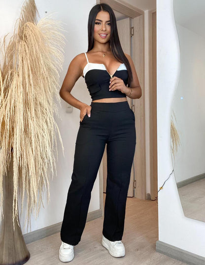 Conjunto 2 piezas pantalón y top