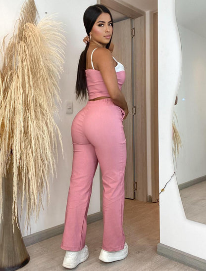 Conjunto 2 piezas pantalón y top