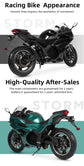 motocicleta eléctrica 2025 5000w marca MOFUN, todoterreno para adultos, motocicleta eléctrica rápida.