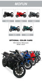 motocicleta eléctrica 2025 5000w marca MOFUN, todoterreno para adultos, motocicleta eléctrica rápida.