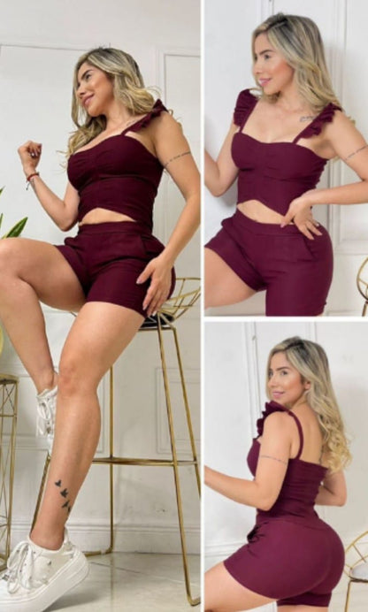 Enterizo braga shorts