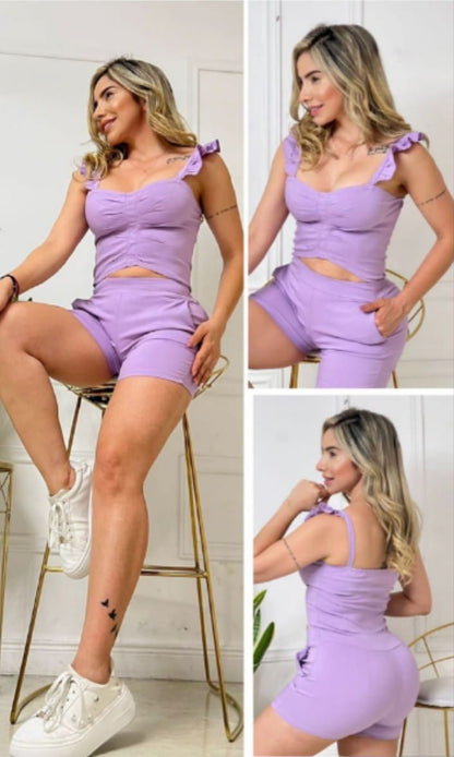 Enterizo braga shorts