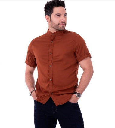Camisa manga corta neru para caballero