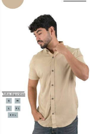 Camisa manga corta neru para caballero