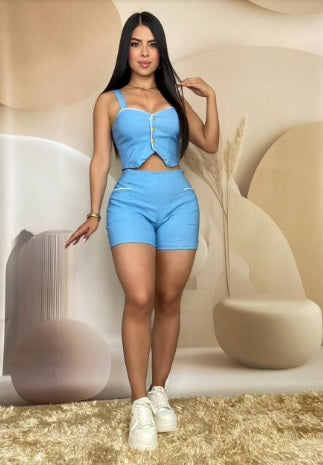 Conjunto blusa y short