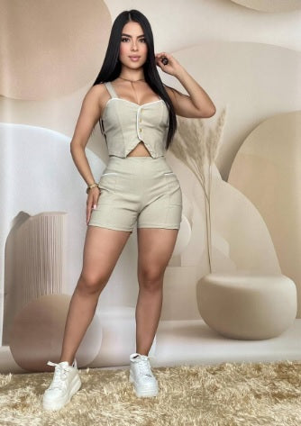 Conjunto blusa y short