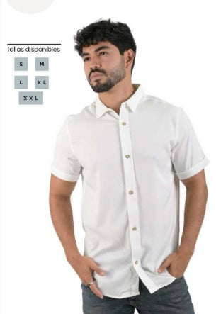 Camisa manga corta neru para caballero