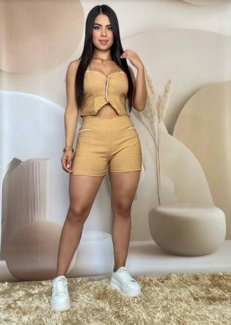 Conjunto blusa y short