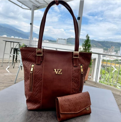 Dúo dama bolso de mano y billetera Vélez