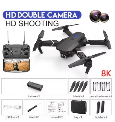 Drone gran angular HD 4K 1080P - KBDFA 2024 nuevo E88 Pro WIFI FPV