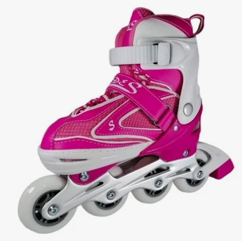 PATINES EN LINEA KIT DE MARCA "BLADES" COLOR FUCSIA