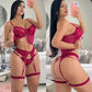 Conjunto de lencería de tres piezas "Ropa interior para Dama"