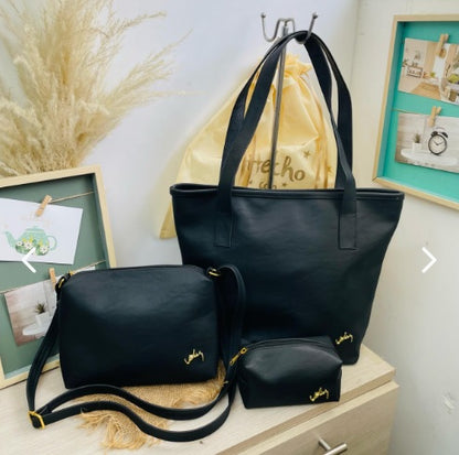 Trio bolsos en Cuero Dama Vélez