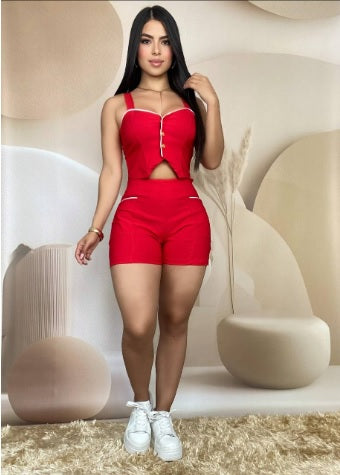 Conjunto blusa y short