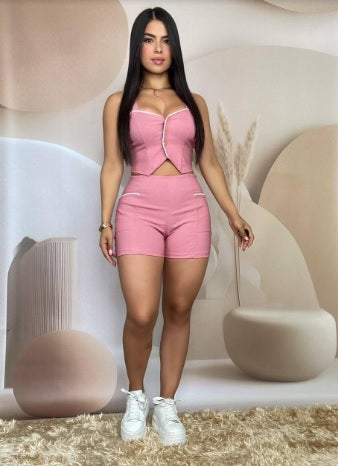 Conjunto blusa y short