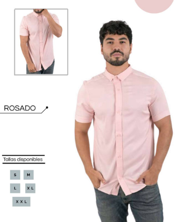Camisa manga corta neru para caballero