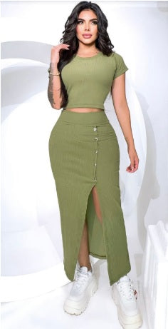 Conjunto Paris "Falda con blusa".